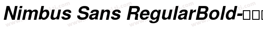 Nimbus Sans RegularBold字体转换